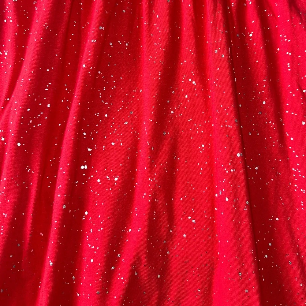 Old Navy | Girls Fit & Flare Red Sparkle Jersey Dress | Size XXL (18) | NWT
